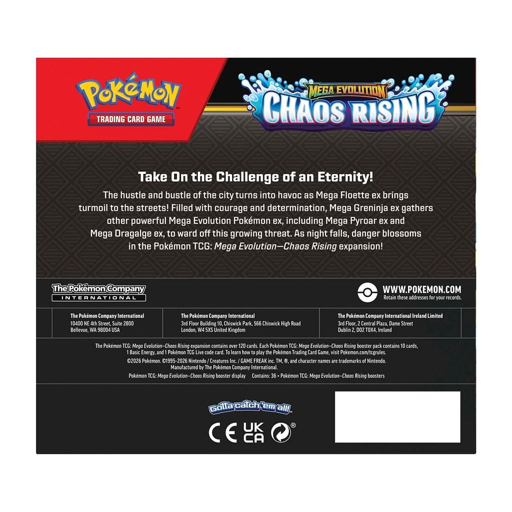 Mega Evolution Chaos Rising · Booster Display Box (36 Sobres)