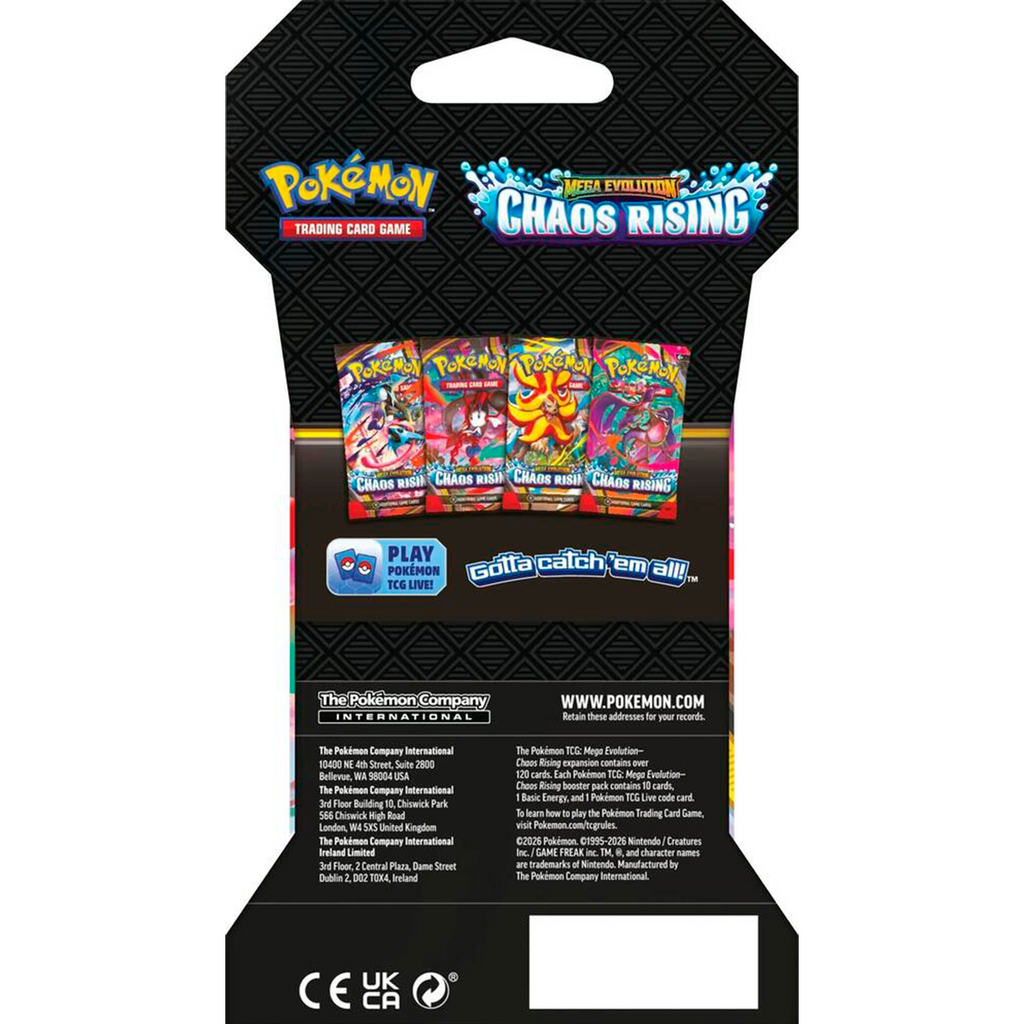 Mega Evolution Chaos Rising · Sleeved Booster Pack (1 Sobre)