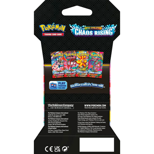 Mega Evolution Chaos Rising · Sleeved Booster Pack (1 Sobre)