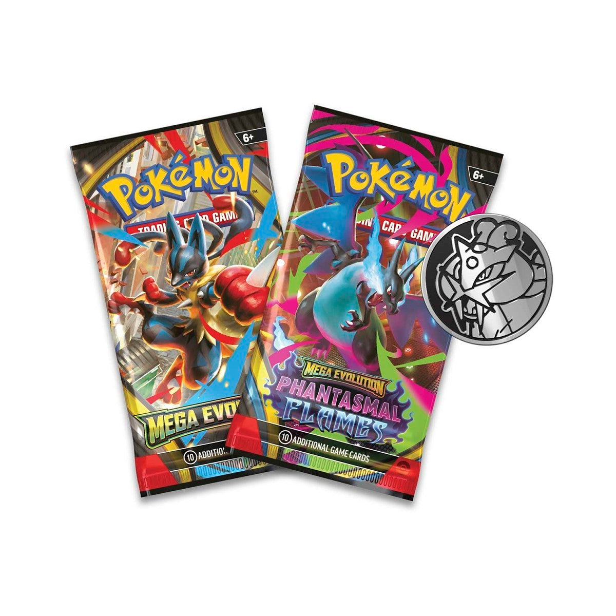 Mega Evolution · Raikou · Carta Promo + 2 Sobres + Moneda Coleccionable