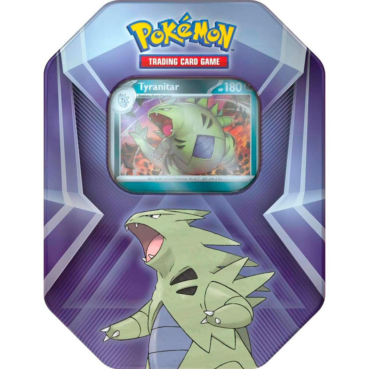 Tyranitar V · Triple Whammy Tin Coleccionable 2023